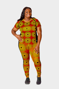 RADIANT Women's African Themed Shirt (Record Disc)