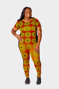 RADIANT Women's African Themed Shirt (Record Disc)