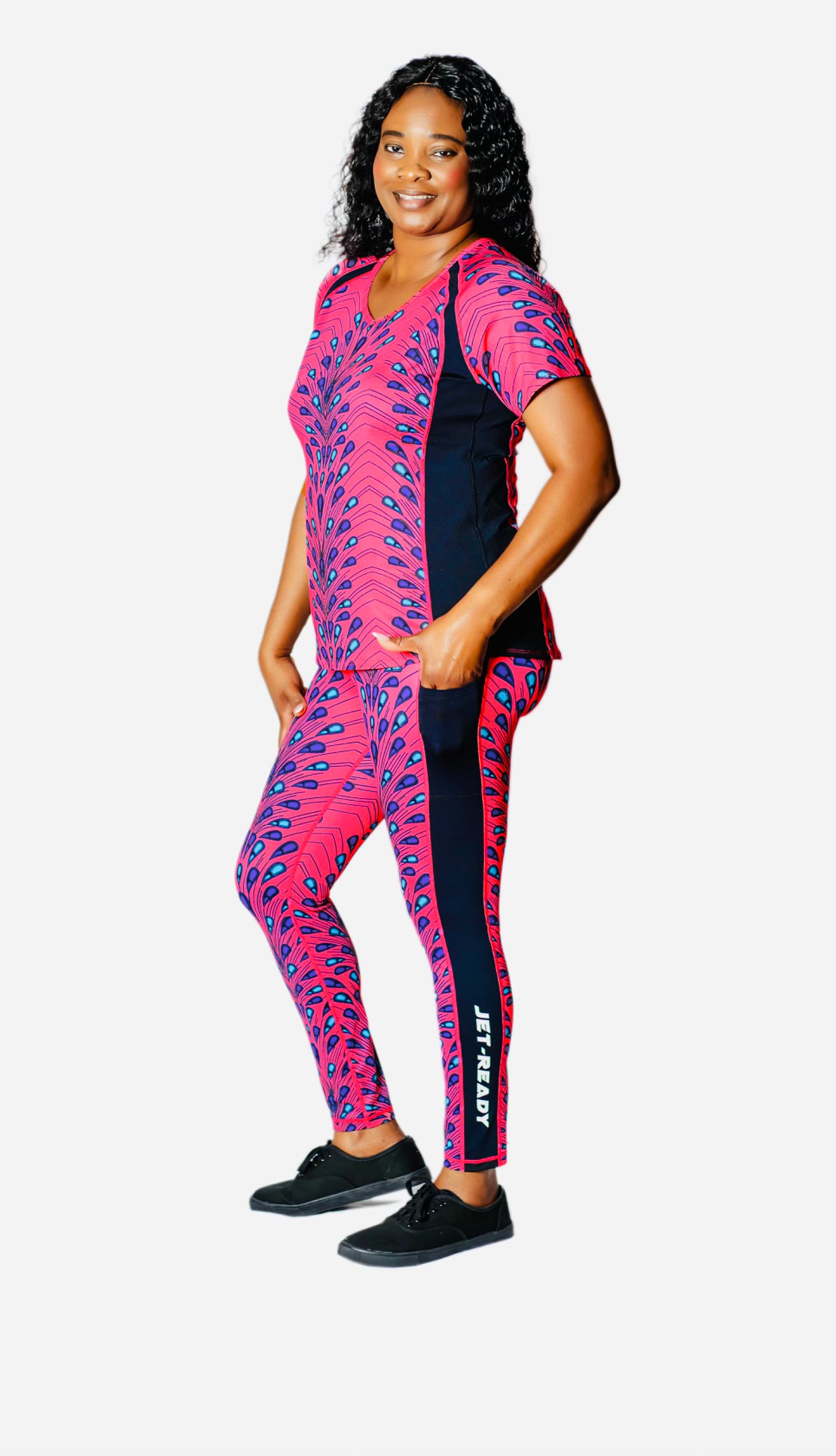 FIRECRACKER Women's African Themed Leggings (Luminous Bulb)