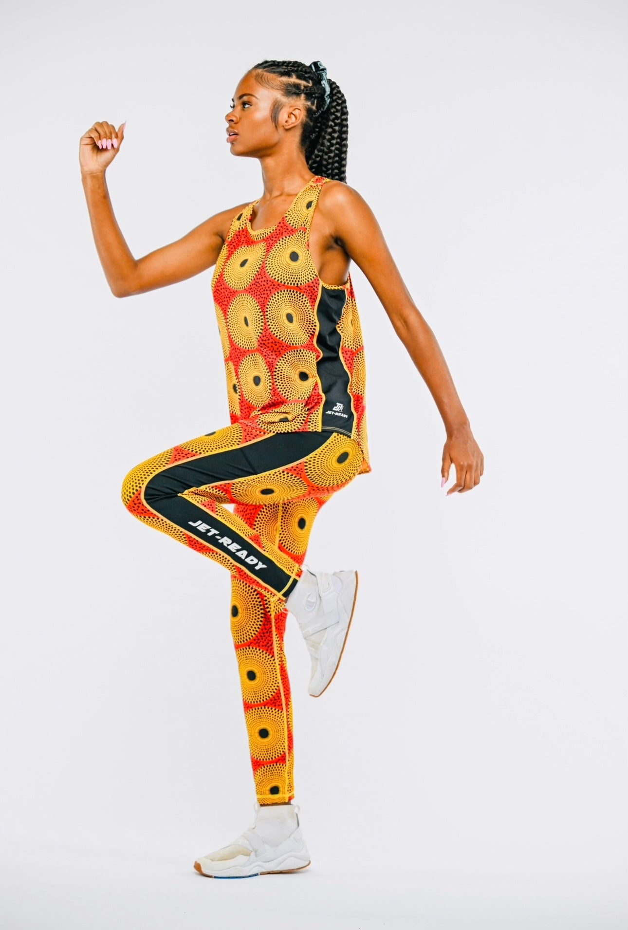 RADIANT Women's African Themed Leggings (Record Disc)