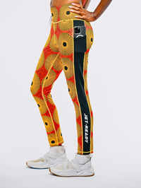 RADIANT Women's African Themed Leggings (Record Disc)